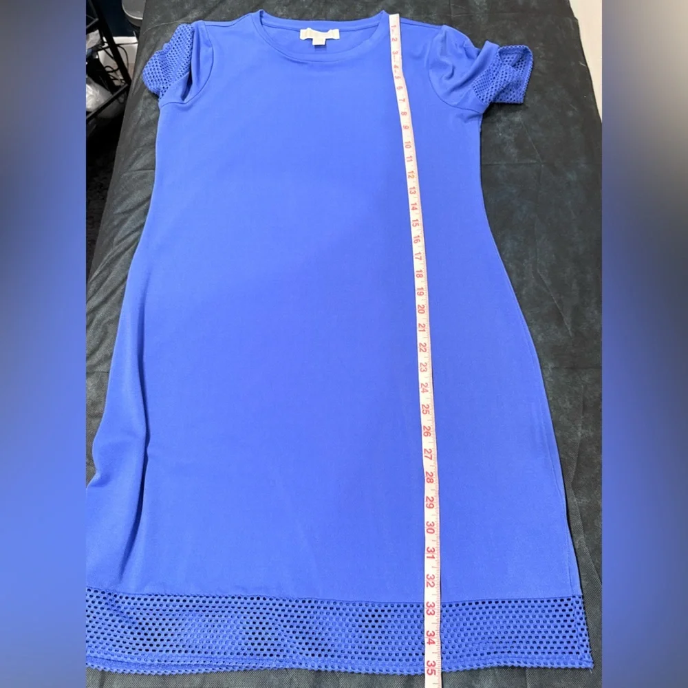 🔥Michael Kors Blue Short Sleeve Women's Dress NWOT Size M🔥